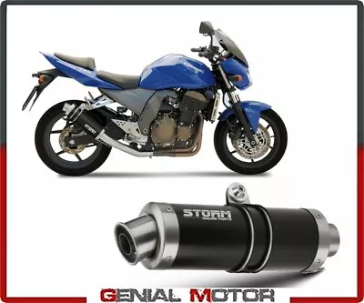 Exhaust Storm By Mivv Muffler Gp Nero Steel For Kawasaki Z 750 2004 > 2006 • $194.28